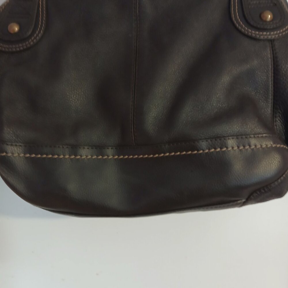 The Sak Women's Brown Pebbled Leather Hobo Handbag GUC - Picture 5 of 13